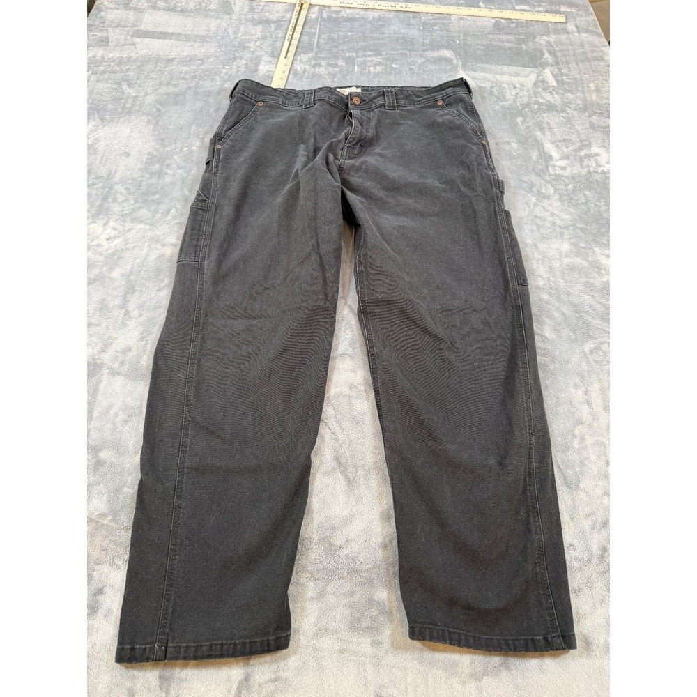 Dickies Men's Relaxed Fit Carpenter Work Pants Black Size 32x29 Straight Leg